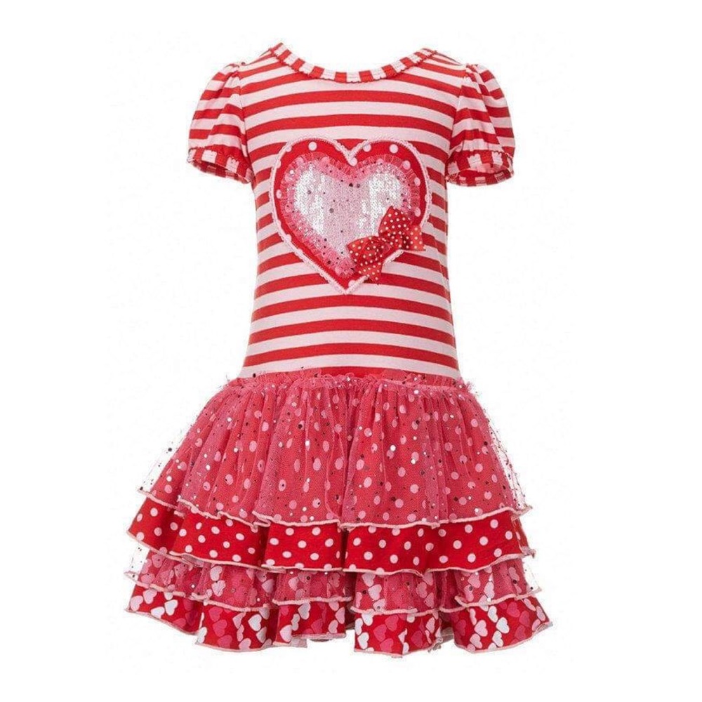 Girls Valentine's Dress 2T 3T New